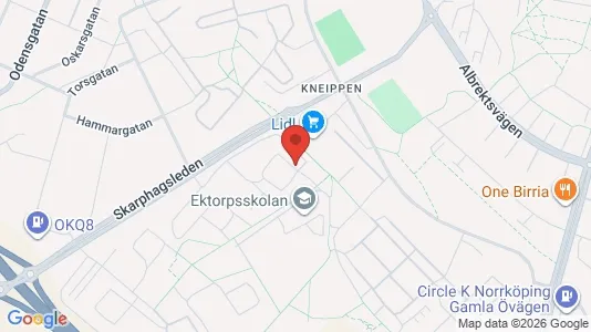 Apartments for rent i Norrköping - kort over placeringen