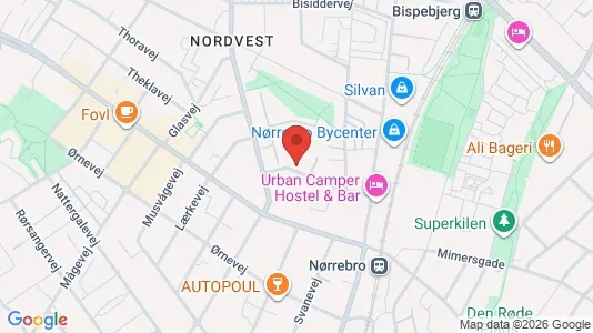 Apartments for rent i Copenhagen NV - kort over placeringen