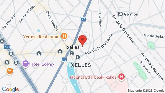 Apartments for rent i Brussels Elsene - kort over placeringen