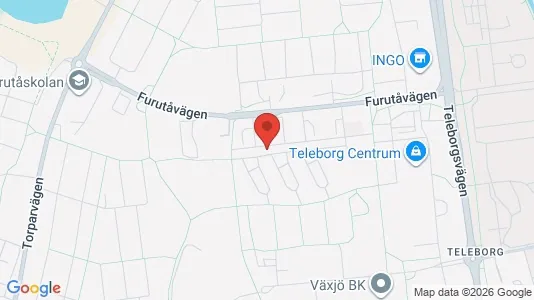 Apartments for rent i Växjö - kort over placeringen