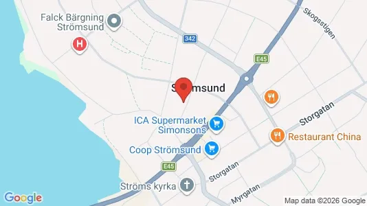 Apartments for rent i Strömsund - kort over placeringen