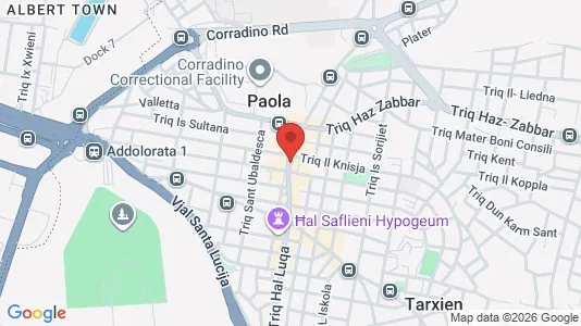 Apartments for rent i Paola - kort over placeringen