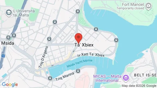 Apartments for rent i Għajnsielem - kort over placeringen