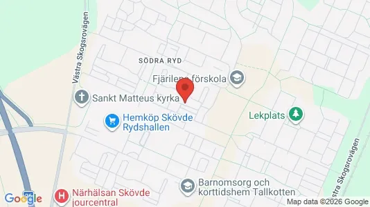 Apartments for rent i Skövde - kort over placeringen