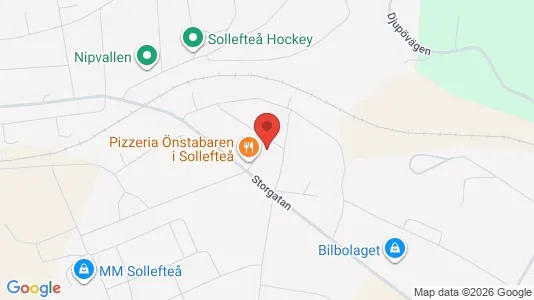 Apartments for rent i Sollefteå - kort over placeringen