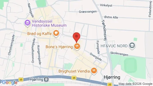 Apartments for rent i Hjørring - kort over placeringen