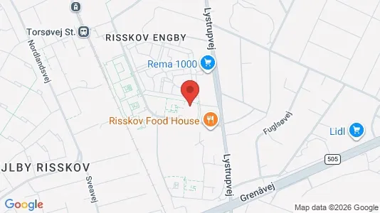 Apartments for rent i Risskov - kort over placeringen