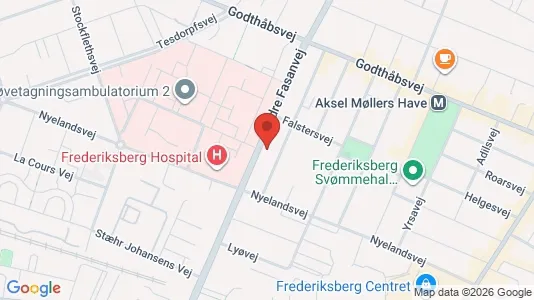 Apartments for rent i Frederiksberg - kort over placeringen