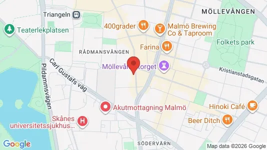 Apartments for rent i Malmö City - kort over placeringen