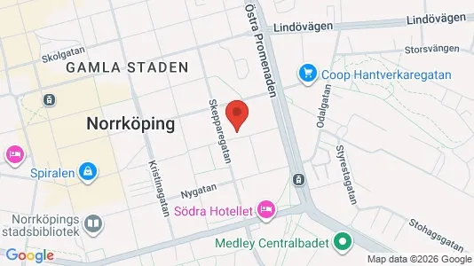 Apartments for rent i Norrköping - kort over placeringen
