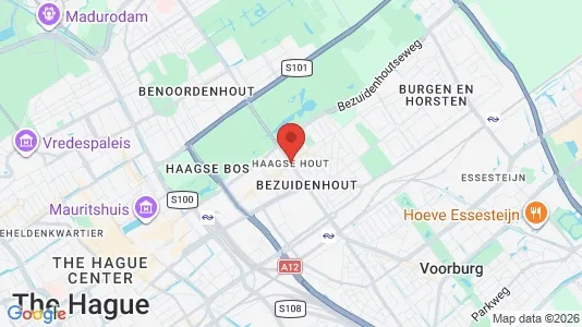 Apartments for rent i The Hague Haagse Hout - kort over placeringen
