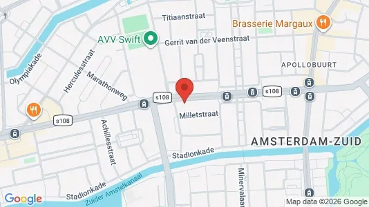 Apartments for rent i Amsterdam Zuideramstel - kort over placeringen