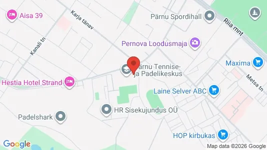 Apartments for rent i Pärnu - kort over placeringen