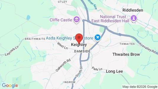 Apartments for rent i Keighley - West Yorkshire - kort over placeringen