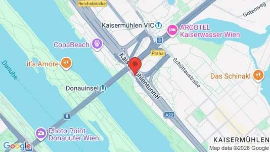 Apartments for rent i Vienna Donaustadt - kort over placeringen
