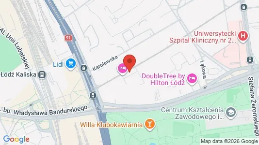 Apartments for rent i Łódź - kort over placeringen