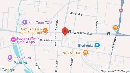 Apartments for rent i Łódź - kort over placeringen