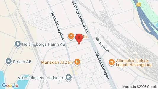 Apartments for rent i Helsingborg - kort over placeringen