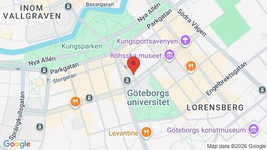 Apartments for rent i Gothenburg City Centre - kort over placeringen