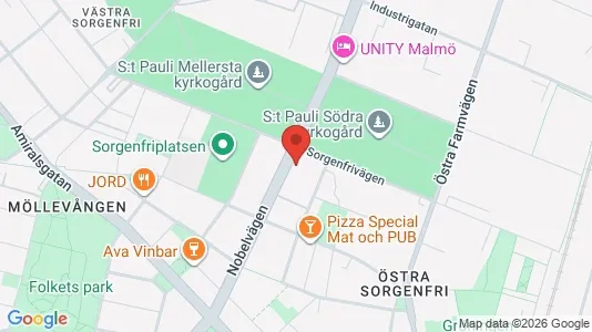 Apartments for rent i Malmö City - kort over placeringen