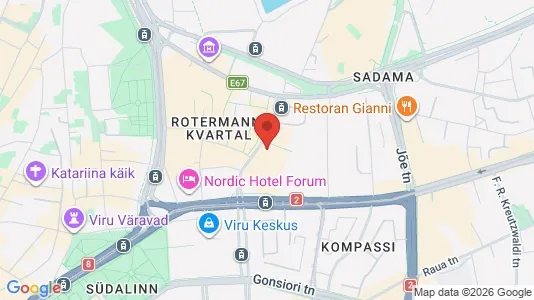 Apartments for rent i Tallinn Kesklinna - kort over placeringen