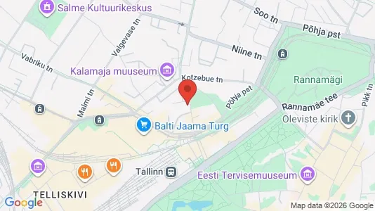 Apartments for rent i Tallinn Kesklinna - kort over placeringen