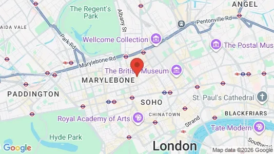 Apartments for rent i London W1W - kort over placeringen