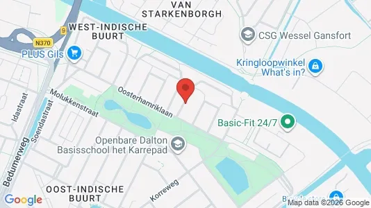 Apartments for rent i Groningen - kort over placeringen