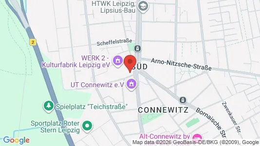Apartments for rent i Leipzig - kort over placeringen