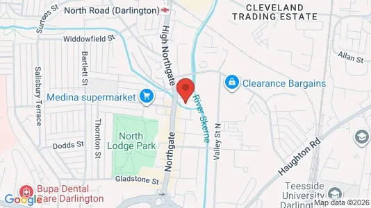 Apartments for rent i Darlington - County Durham - kort over placeringen