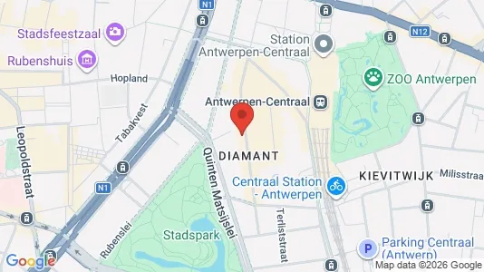 Apartments for rent i Stad Antwerp - kort over placeringen