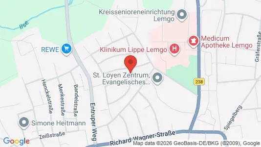 Apartments for rent i Lippe - kort over placeringen