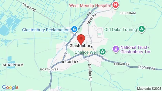 Apartments for rent i Glastonbury - Somerset - kort over placeringen