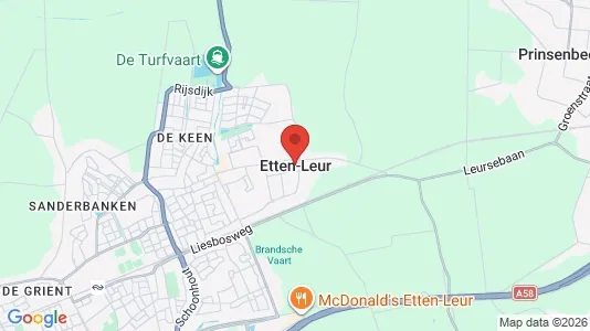 Apartments for rent i Etten-Leur - kort over placeringen