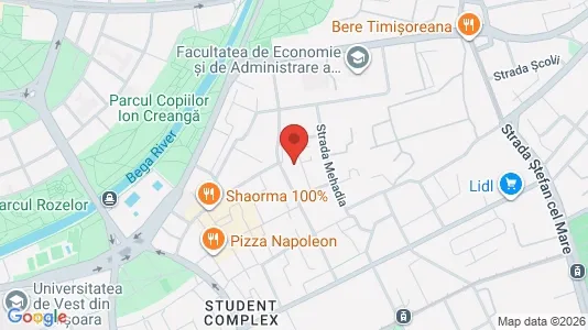 Apartments for rent i Timişoara - kort over placeringen