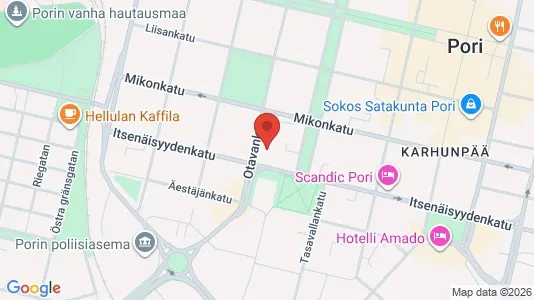 Apartments for rent i Pori - kort over placeringen