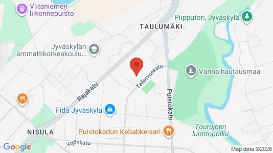 Apartments for rent i Jyväskylä - kort over placeringen