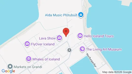 Apartments for rent i Reykjavík Miðborg - kort over placeringen