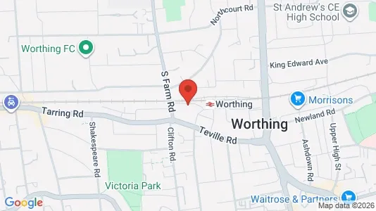 Apartments for rent i Worthing - West Sussex - kort over placeringen