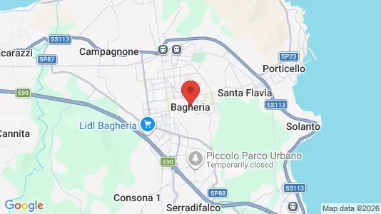 Apartments for rent i Bagheria - kort over placeringen