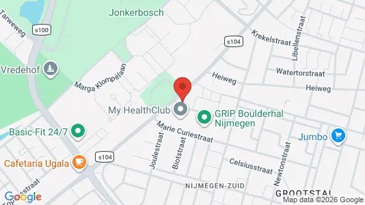Apartments for rent i Nijmegen - kort over placeringen