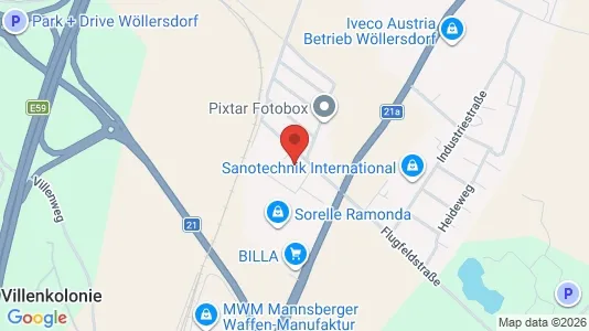 Apartments for rent i Bad Fischau-Brunn - kort over placeringen