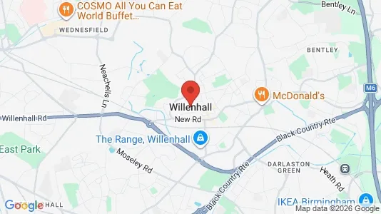 Houses for rent i Willenhall - West Midlands - kort over placeringen