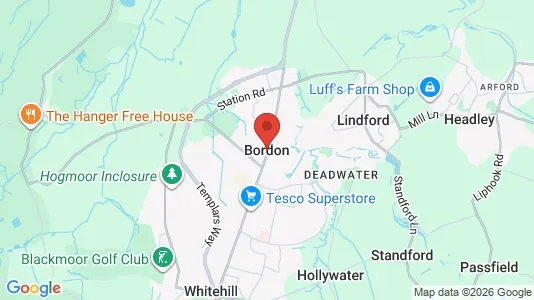 Houses for rent i Bordon - Hampshire - kort over placeringen