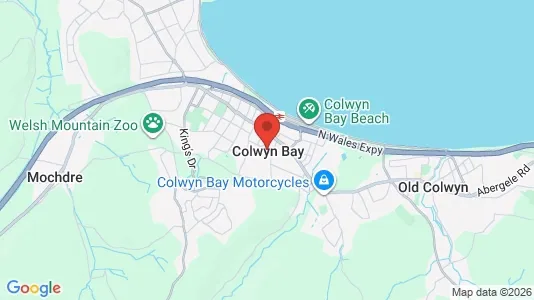 Apartments for rent i Colwyn Bay - Clwyd - kort over placeringen