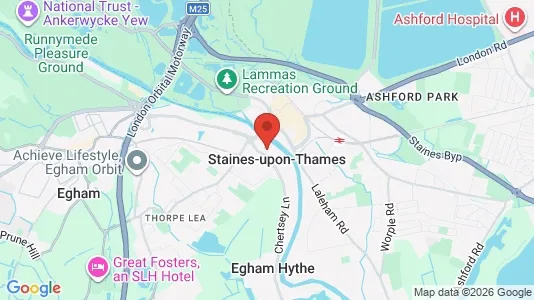 Apartments for rent i Staines-upon-Thames - Middlesex - kort over placeringen