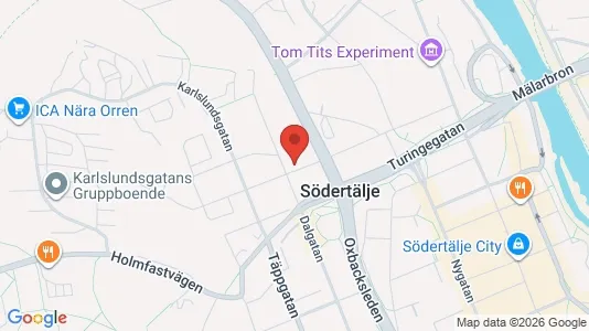 Apartments for rent i Södertälje - kort over placeringen