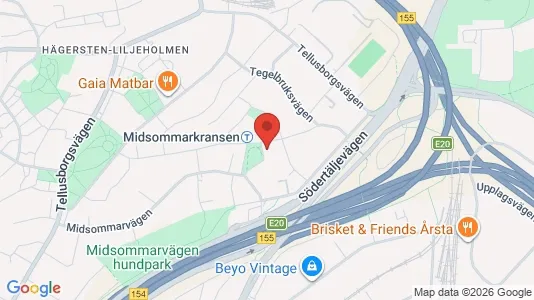 Apartments for rent i Stockholm South - kort over placeringen