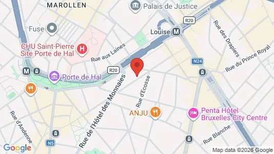 Apartments for rent i Brussels Sint-Gillis - kort over placeringen