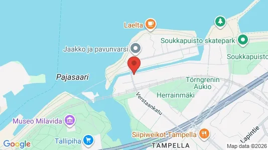 Apartments for rent i Tampere Keskinen - kort over placeringen